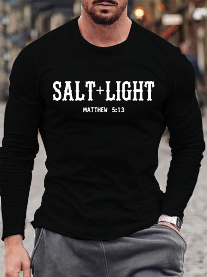 Salt & Light Jesus God Christian Cotton Long Sleeve T-Shirt
