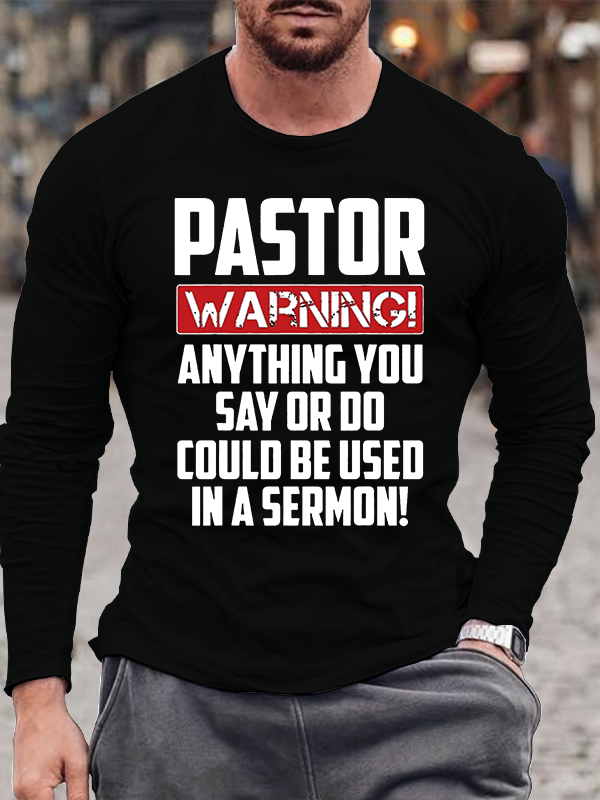 Men's  faith God'S Strong Hand Is Over My Life Long Sleeve T-Shirt
