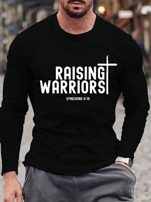 Men's  faith God'S Strong Hand Is Over My Life Long Sleeve T-Shirt