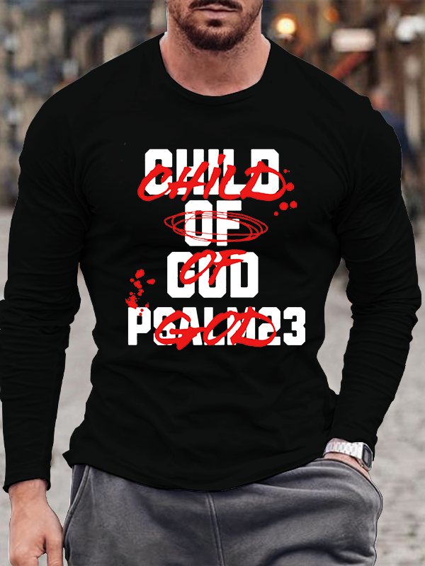 Child Of God  Jesus God Christian Cotton Long Sleeve T-Shirt