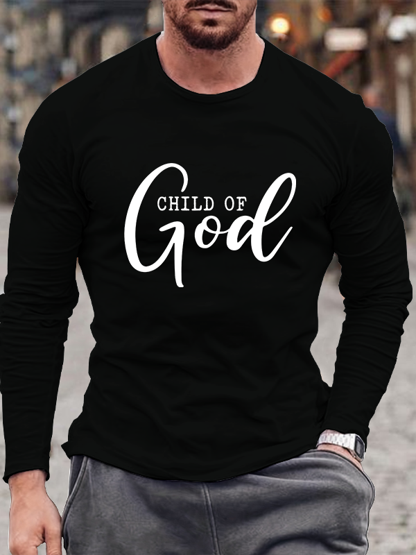 Child of God Proverbs Jesus God  Christian Cotton Long Sleeve T-Shirt