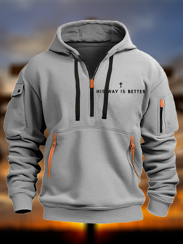 His Way Is Better Cross Jesus God Christian Zipper Hoodies