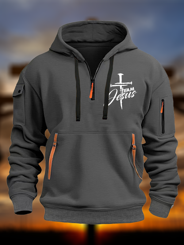 Jesus Team Cross  Jesus God Christian Zipper Hoodies