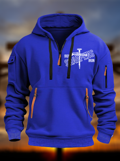 Iron Sharpens Iron Jesus God Christian Zipper Hoodies