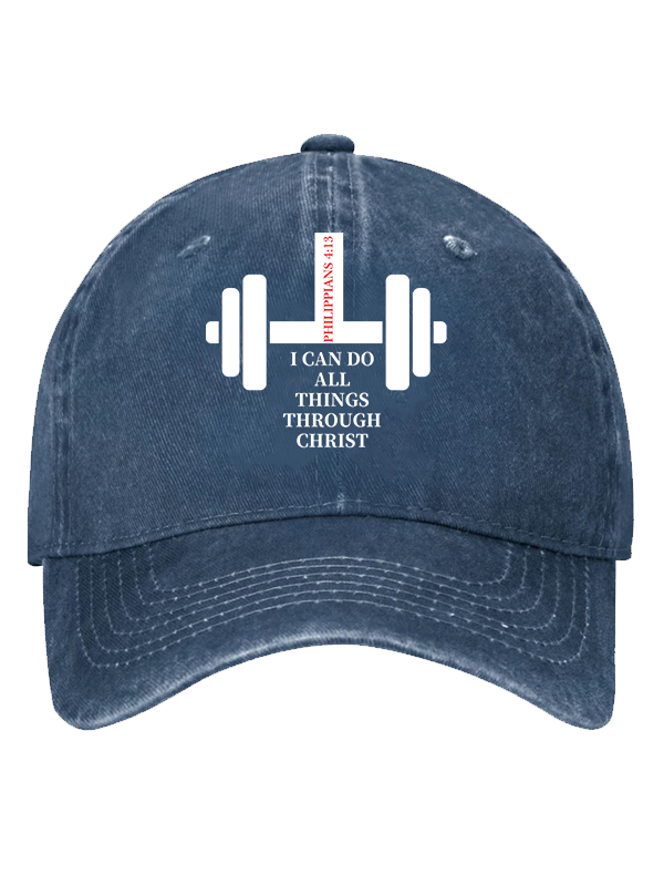 Fitness Philippians 4 : 13 Christian Hat
