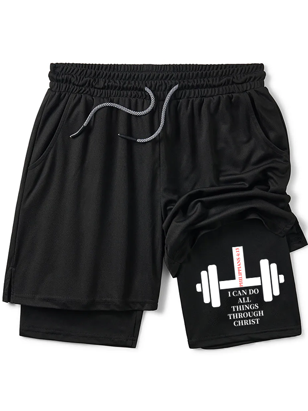 Fitness Philippians 4 : 13 Christian Performance Shorts