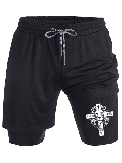 Man of Faith Christian Performance Shorts