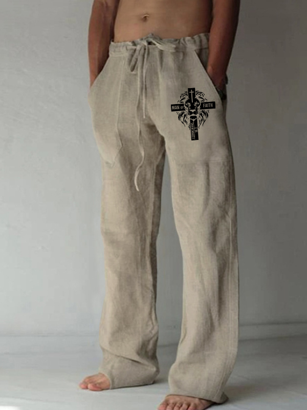 Man of Faith Christian Beach Pants