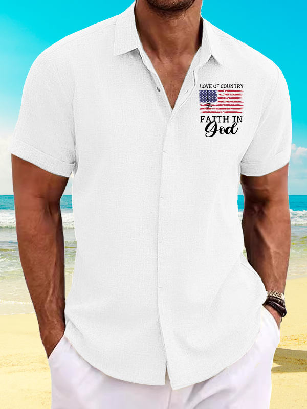 Faith In God Jesus God Christian Short Sleeve Shirt