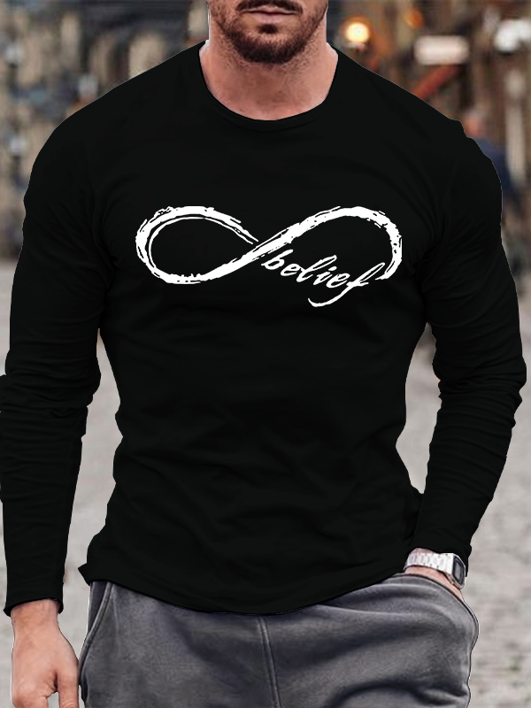 Eternal Belief Jesus God  Christian Cotton Long Sleeve T-Shirt