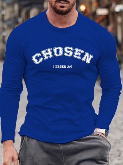 Chosen Jesus God Christian Cotton Long Sleeve T-Shirt