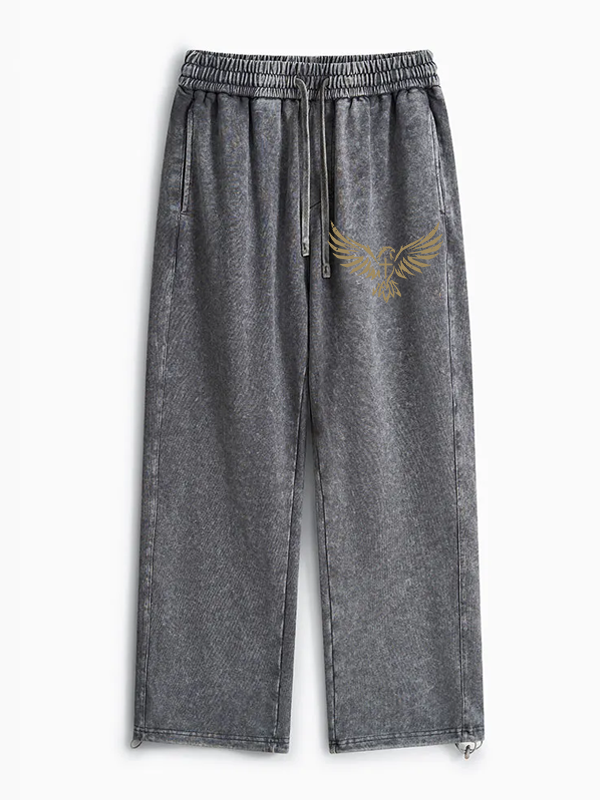 Wings Like Eagles Jesus God Christian Washed Sweatpants