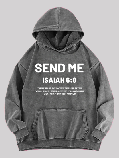 Send Me Jesus God Christian Washed Hoodie