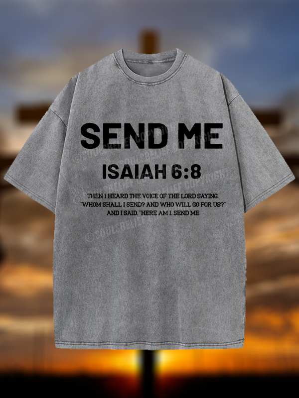 Send Me Christian Washed T-Shirt