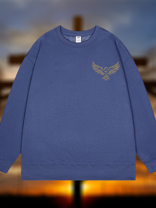 Wings Like Eagles Jesus God Christian Sweatshirt