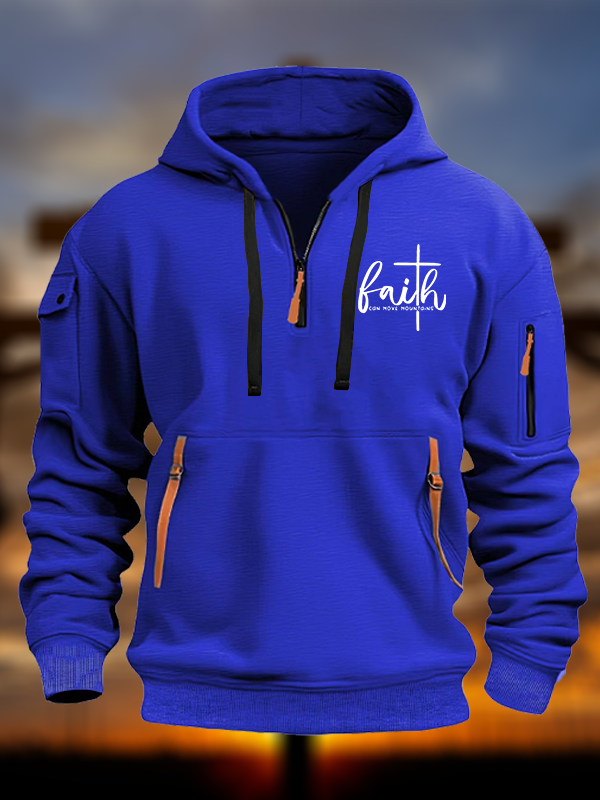 Faith Can Move Mountains Jesus God Christian Zipper Hoodies