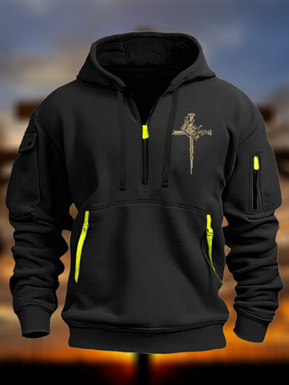 Cross Crown Jesus God Christian Zipper Hoodies