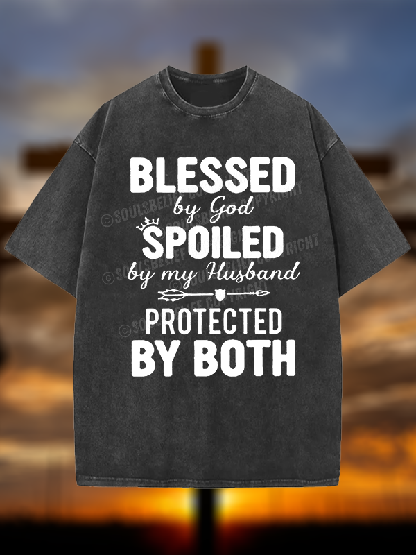 God Bless  Christian Washed T-Shirt