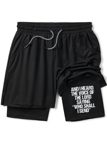 Send Me Isaiah 6:8 Christian Performance Shorts