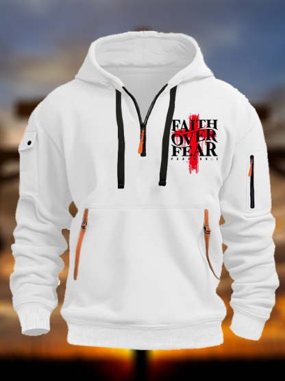 Faith Over Fear Jesus God Christian Zipper Hoodies