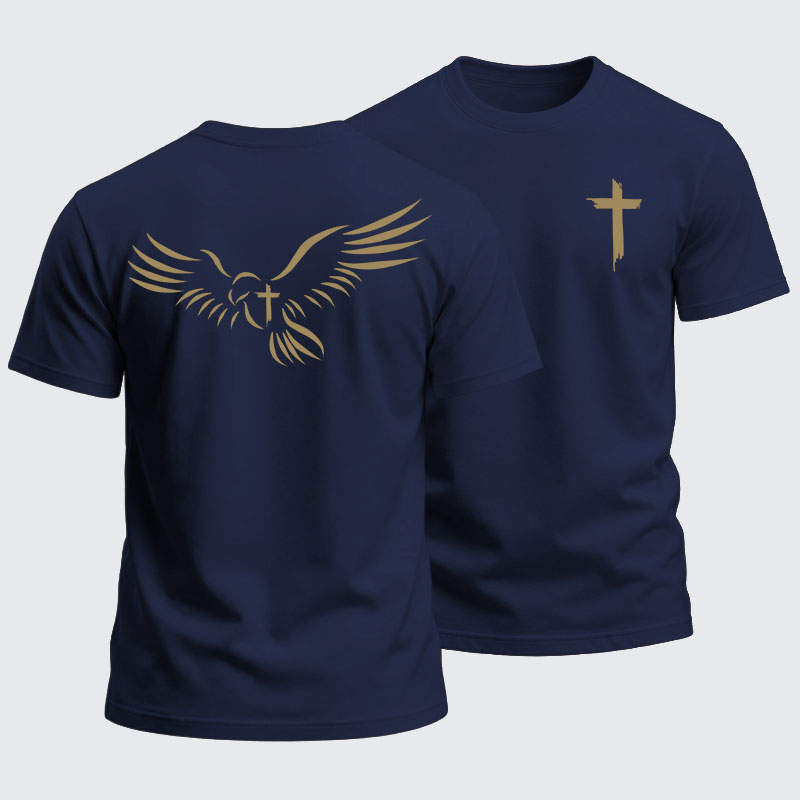 Heavyweight Cotton Tee -Wings Like Eagles