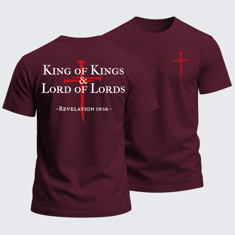 Heavyweight Cotton Tee -King of kings & Lord of Lords