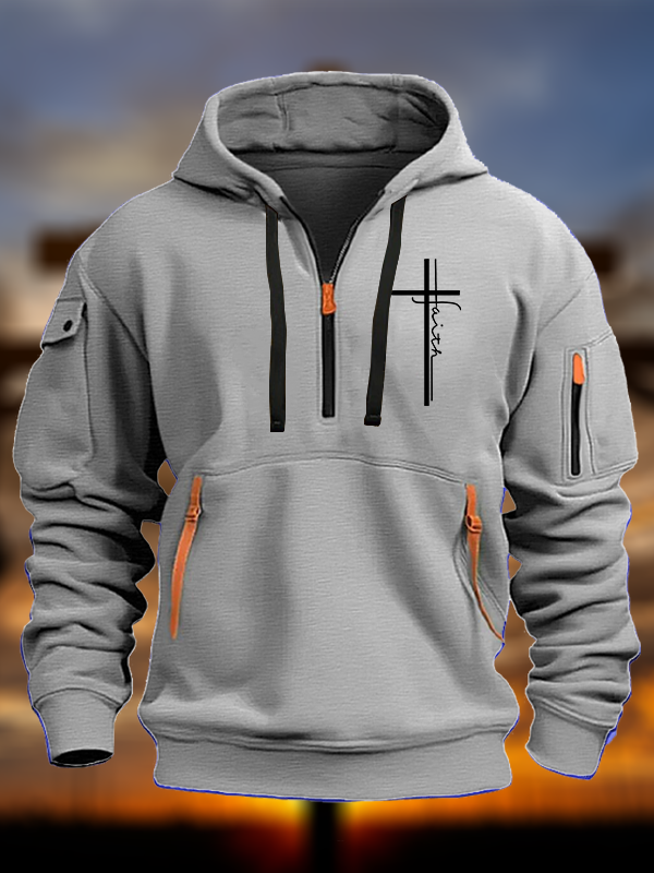 Faith Cross Jesus God Christian Zipper Hoodies