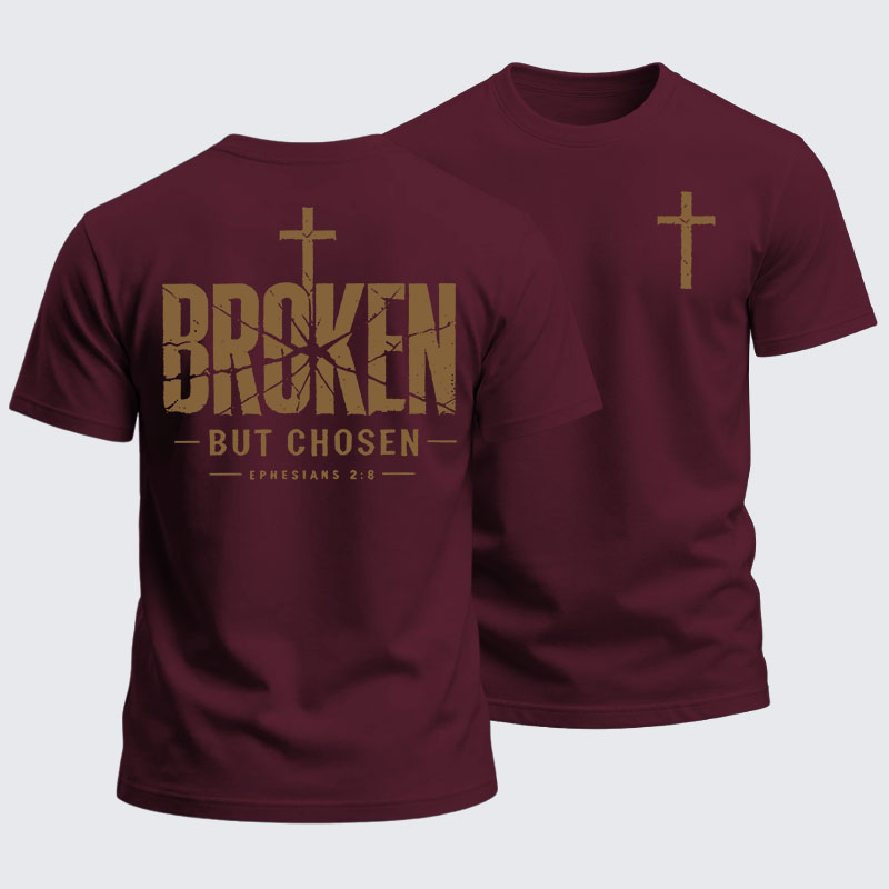 Heavyweight Cotton Tee - Broken But Chosen