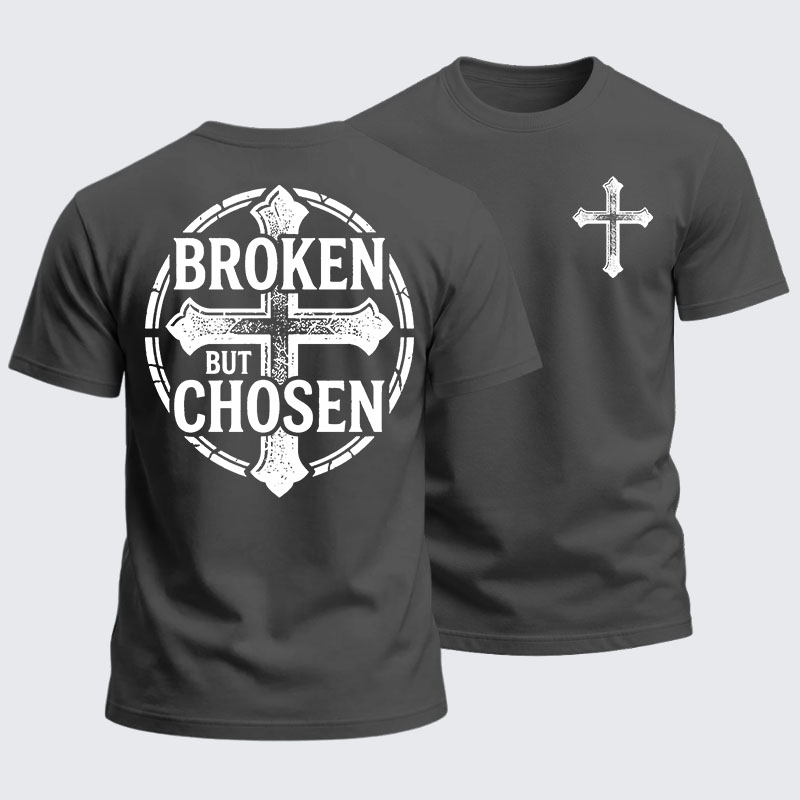 Heavyweight Cotton Tee - Broken But Chosen
