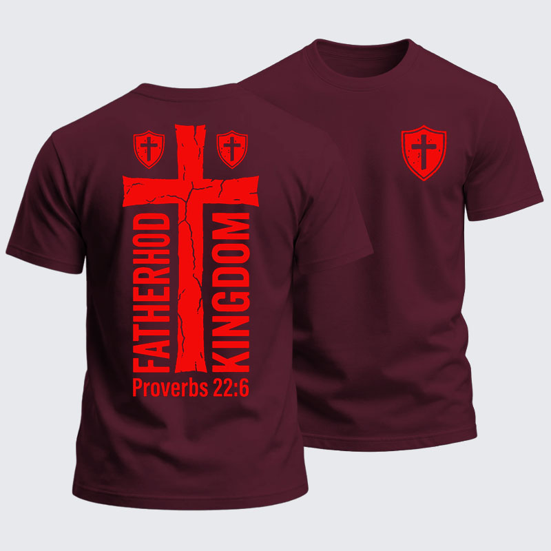 Heavyweight Cotton Tee - Fatherhood is Kingdom Work