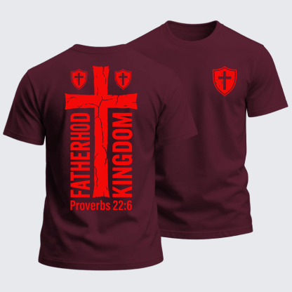 Heavyweight Cotton Tee - Fatherhood is Kingdom Work