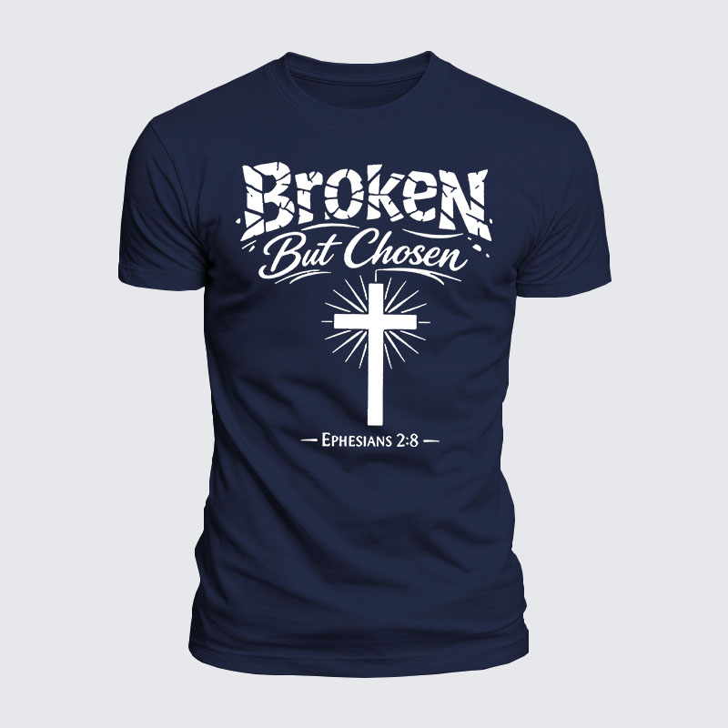 Luxe Mercerized Cotton Tee - Broken But Chosen