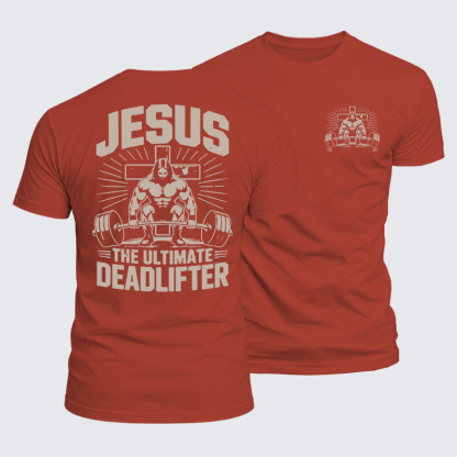 Luxe Mercerized Cotton Tee - Jesus The Ultimate Deadlifter