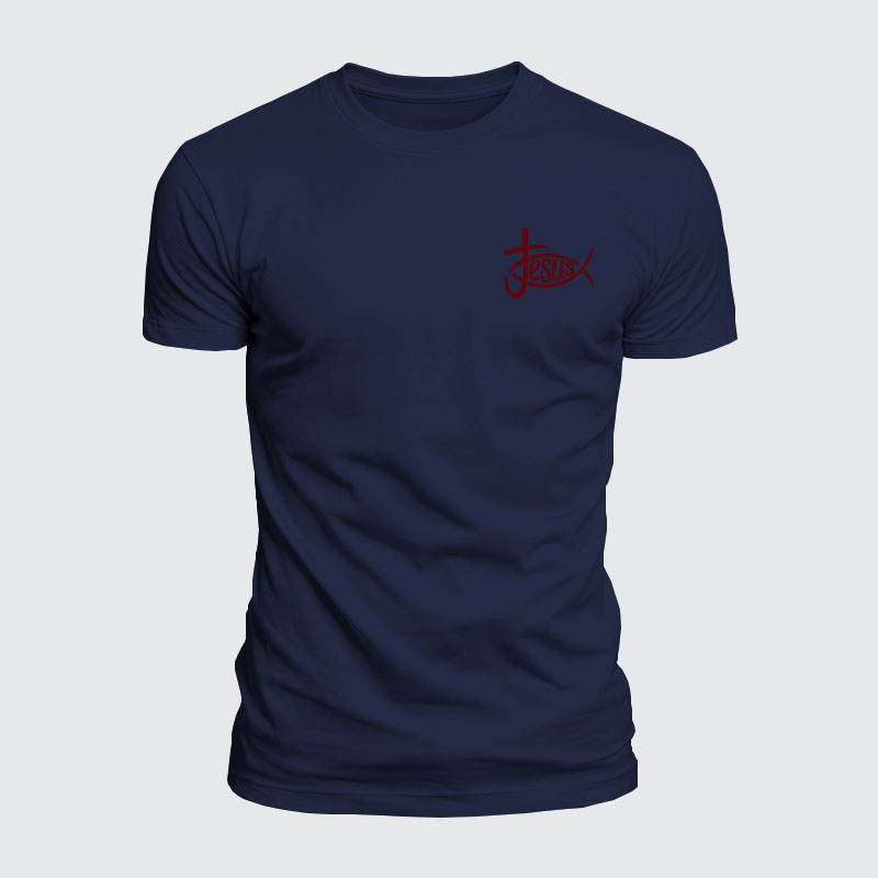 Luxe Mercerized Cotton Tee - Christian Jesus Cross