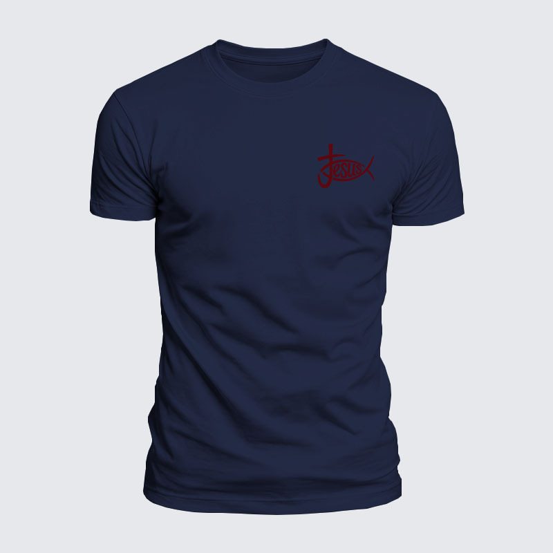 Luxe Mercerized Cotton Tee - Christian Jesus Cross