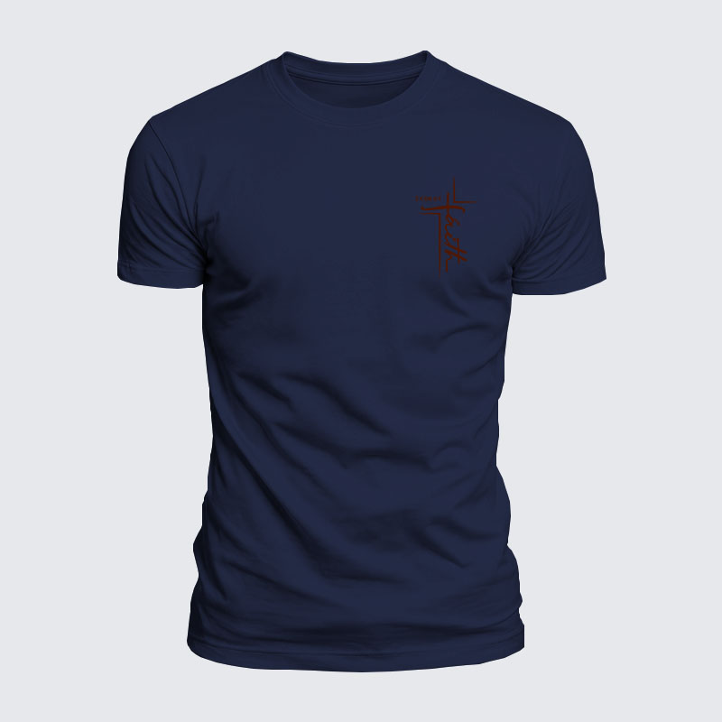 Luxe Mercerized Cotton Tee - Faith 2 Cor 5:7