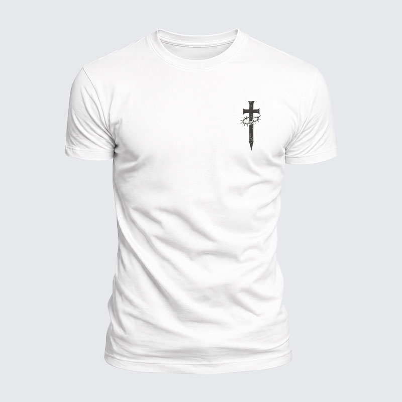 Luxe Mercerized Cotton Tee - Faith Cross