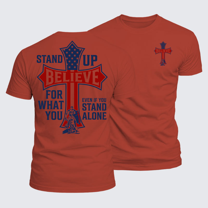 Luxe Mercerized Cotton Tee - Stand Up For What You Believe