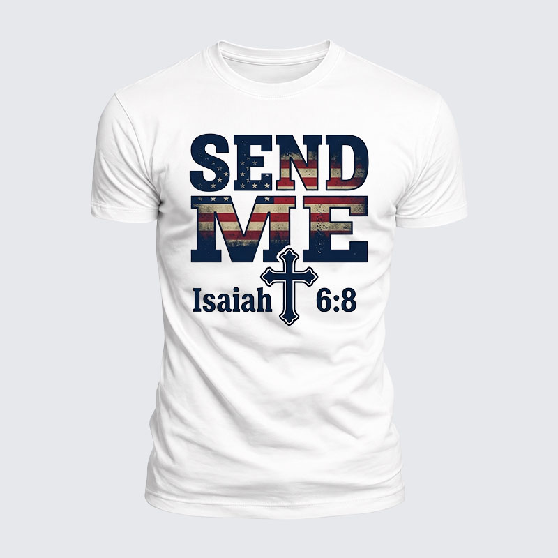 Luxe Mercerized Cotton Tee - Isaiah 6:8 - SEND ME