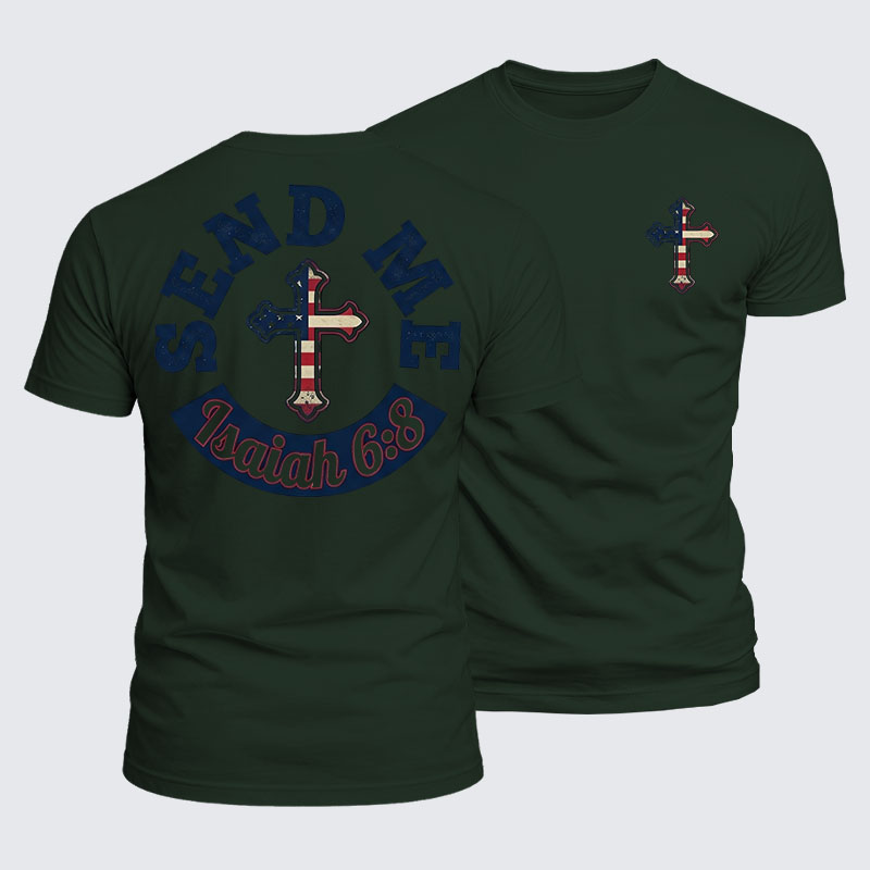 Luxe Mercerized Cotton Tee - Isaiah 6:8 - SEND ME