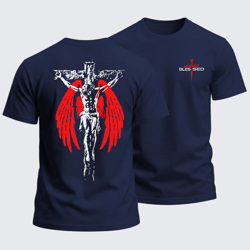 [Copy]Heavyweight Cotton Tee - Cross Blessed 