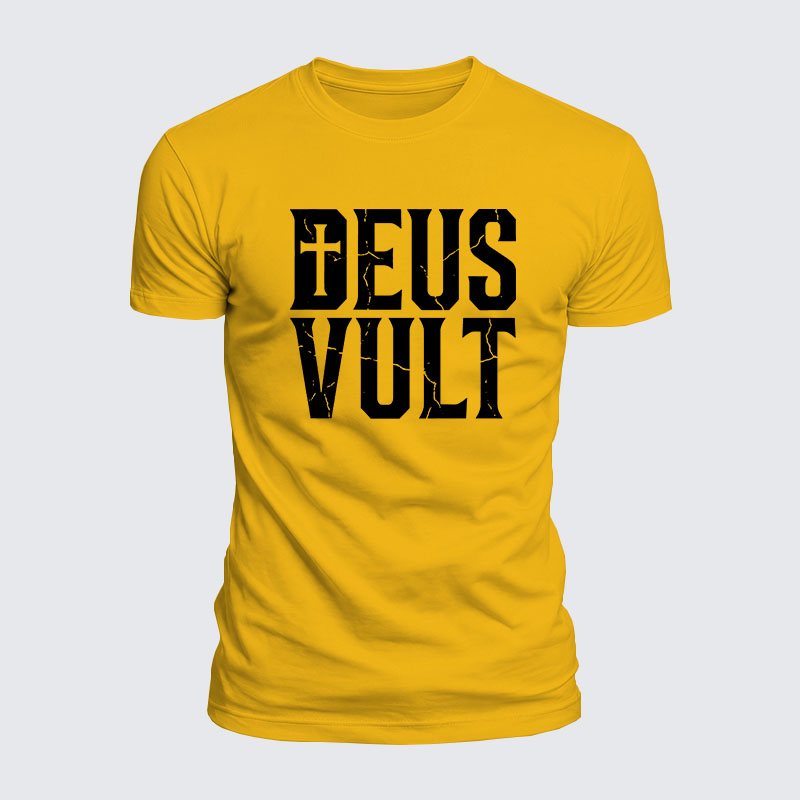 Luxe Mercerized Cotton Tee - Deus Vult 