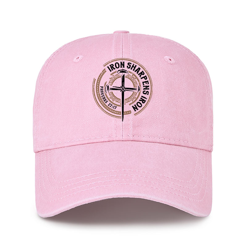 Heritage Washed Cap - Iron Sharpens Iron - Proverbs 27:17