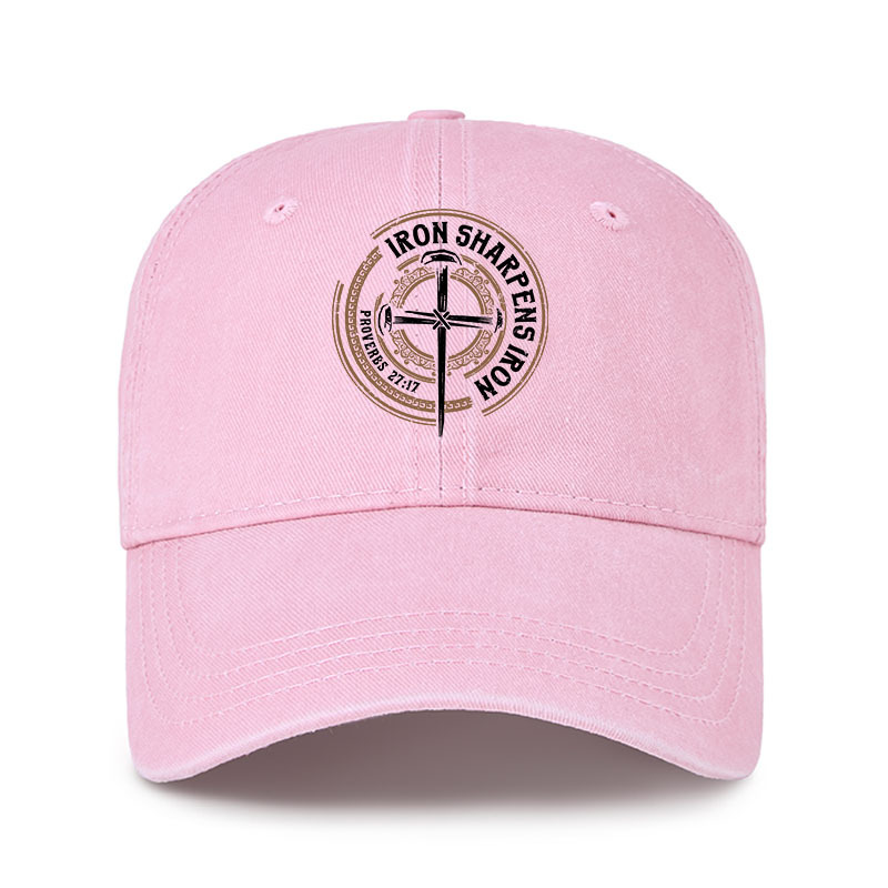 Heritage Washed Cap - Iron Sharpens Iron - Proverbs 27:17