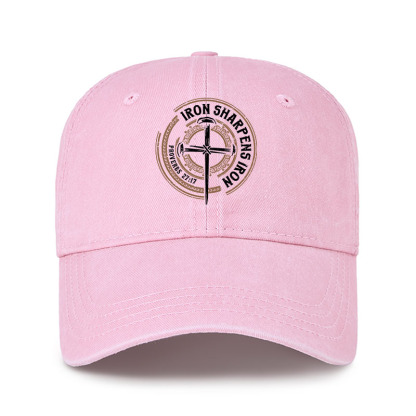 Heritage Washed Cap - Iron Sharpens Iron - Proverbs 27:17