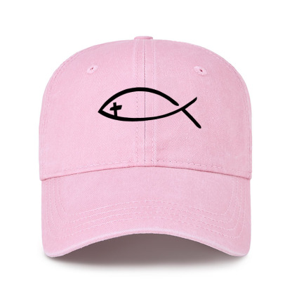 Heritage Washed Cap - Jesus Fish Christ 