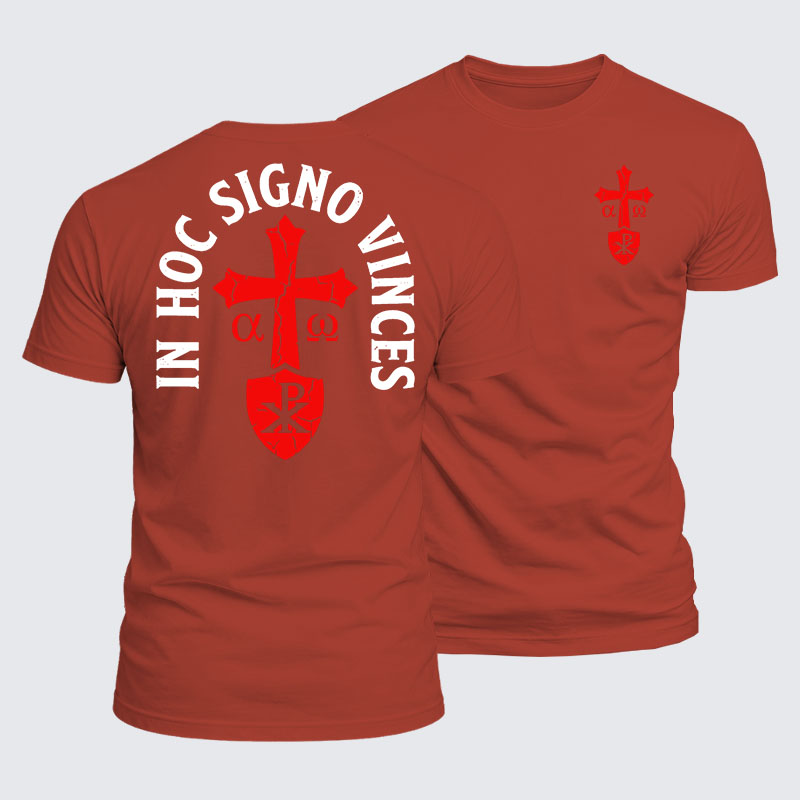 Luxe Mercerized Cotton Tee - In Hoc Signo Vinces 