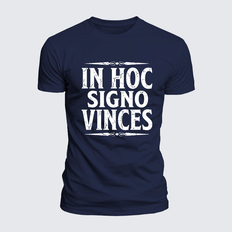 Luxe Mercerized Cotton Tee - In Hoc Signo Vinces 