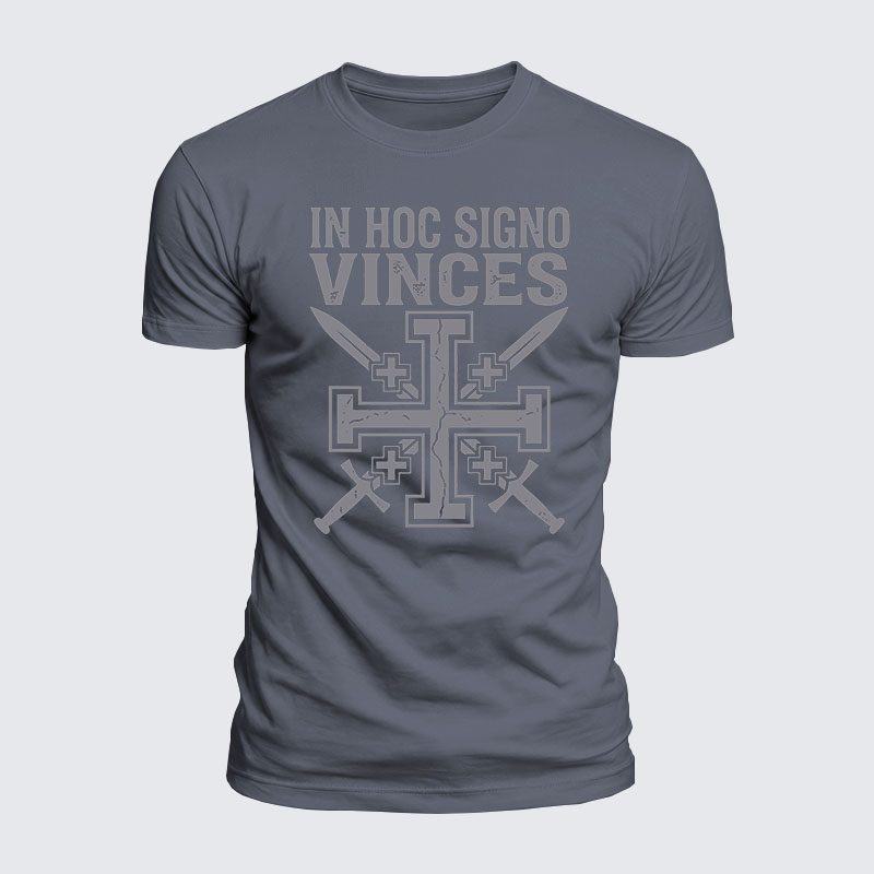 Luxe Mercerized Cotton Tee - In Hoc Signo Vinces 