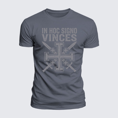 Luxe Mercerized Cotton Tee - In Hoc Signo Vinces 
